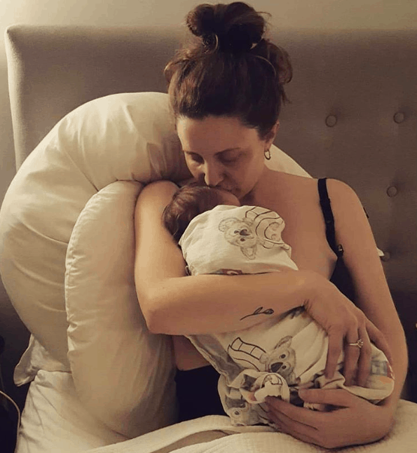 Hypnobirth Australia mum with baby